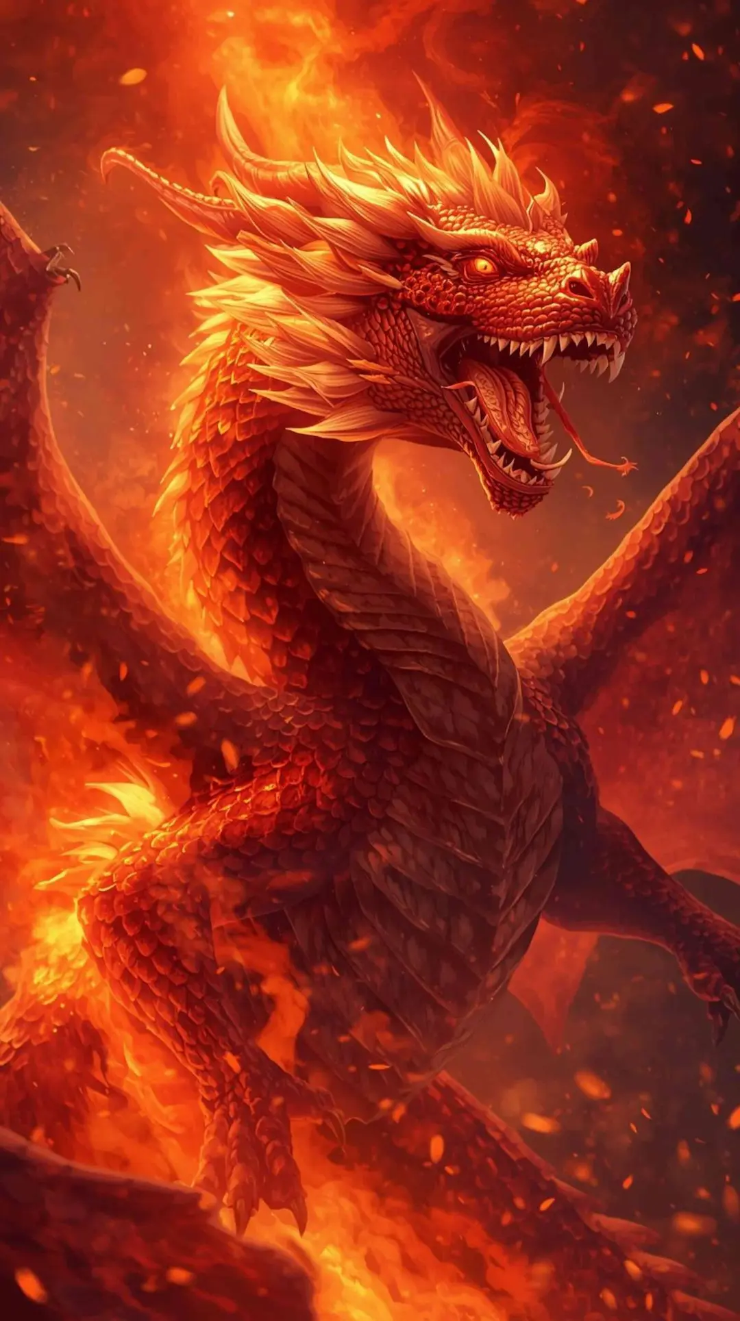 Eldrân, dragon de feu dans le roman le LES FLAMMES DU SERMENT