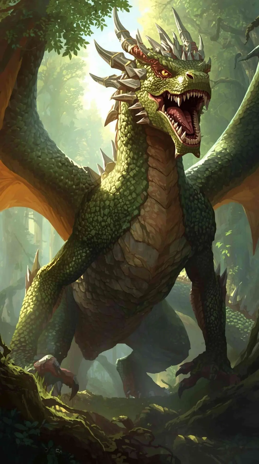 Mir-ral, chef des dragons sylvains dans le roman LES FLAMMES DU SERMENT