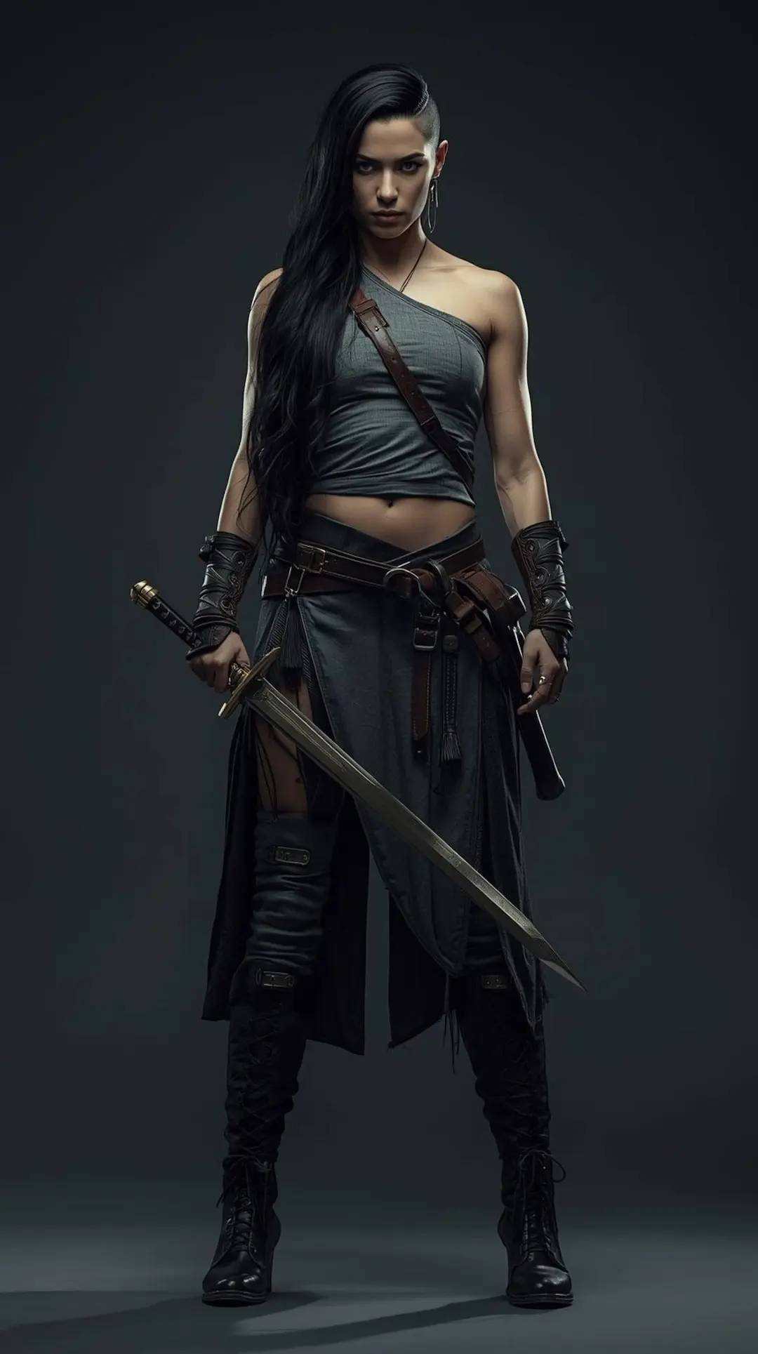 Nimira, mercenaire du roman LES FLAMMES DU SERMENT