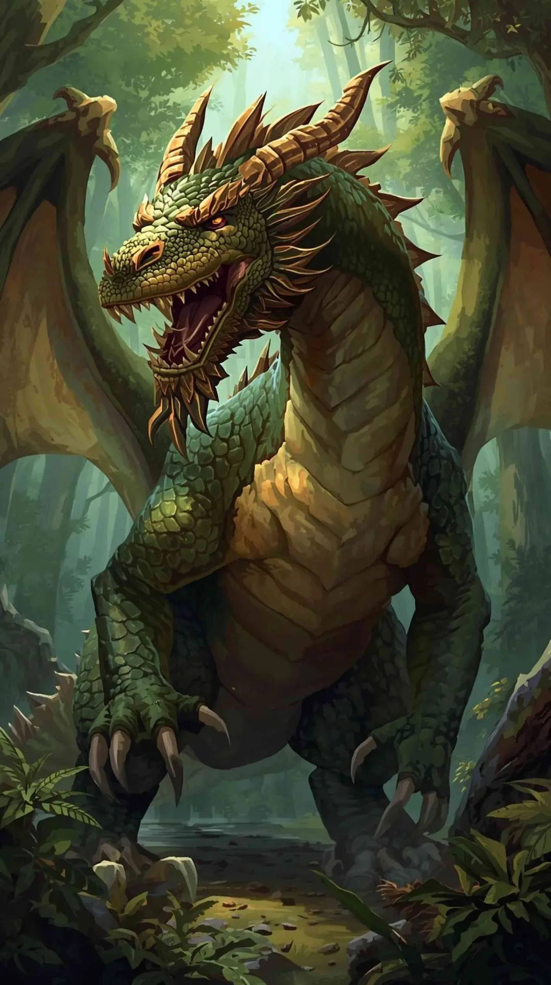 Tot-then, dragon sylvain dans le roman LES FLAMMES DU SERMENT