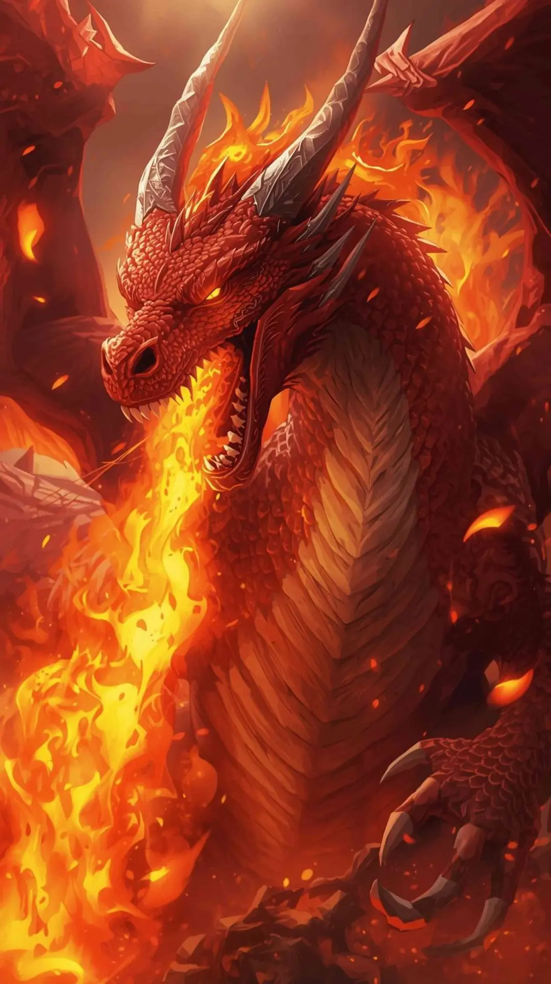 Zar-Voth, dragon de feu dans le roman LES FLAMMES DU SERMENT